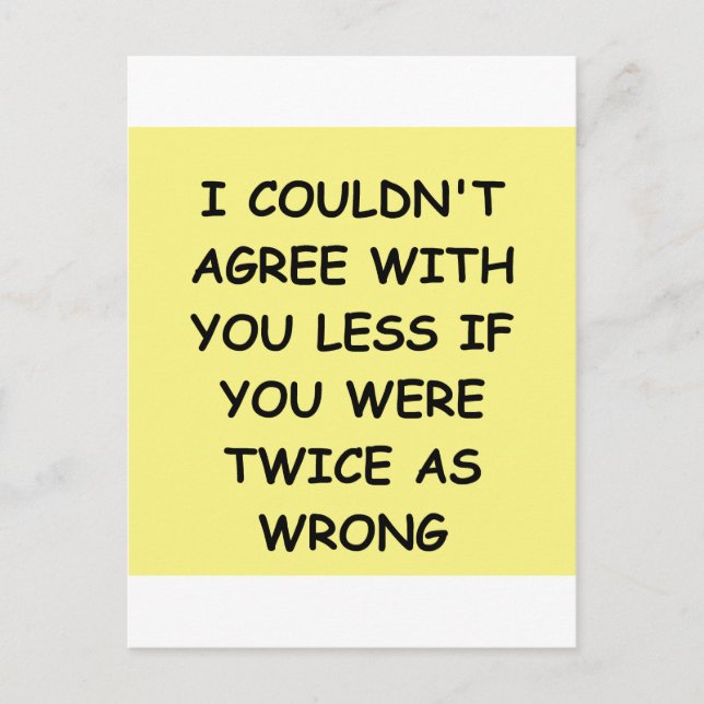 WRONG POSTCARD (Front)