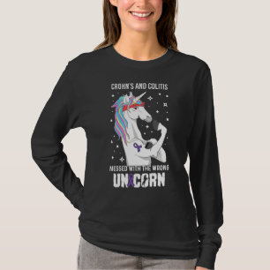 Wrong Unicorn Crohns And Colitis Awareness Item Fo T-Shirt
