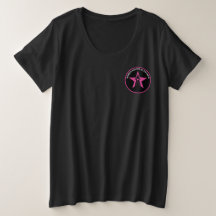 WRoO Plus-Size Basic, Black, front & back logo