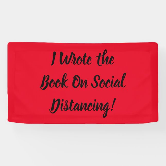 Wrote the Book on Social Distancing  Banner (Horizontal)