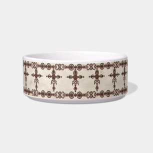 Wrought Iron Cross Bowl