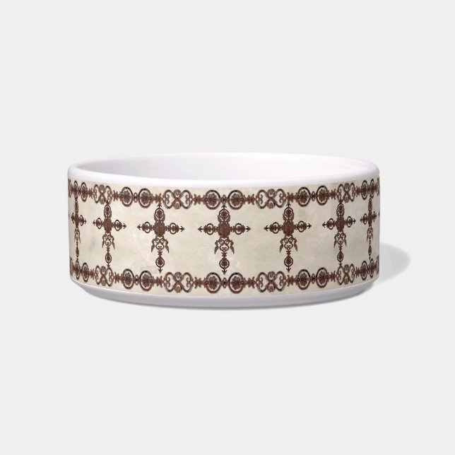 Wrought Iron Cross Bowl (Front)