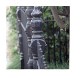 Wrought Iron Fence Ceramic Tile Decoration