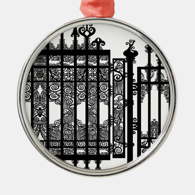 Wrought Iron Metal Ornament (Front)
