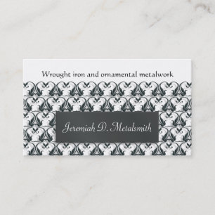 Wrought iron metalwork business card