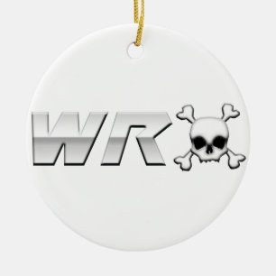 WRX with Scull Ceramic Ornament
