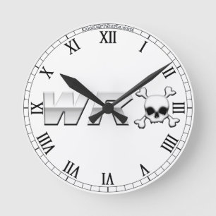 WRX with Skull Round Clock