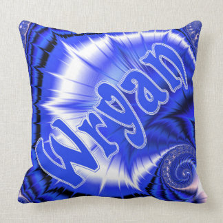 Wryan on BlueFlow Throw Pillow