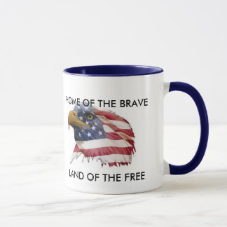 WSCUS015, LAND OF THE FREE, HOME OF THE BRAVE MUG