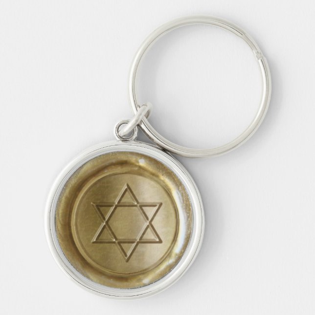 WSM - Gold - Star-of-David - Keychain (Front)