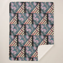 WSSBX - PINK TILE Sherpa Blanket