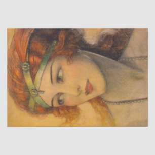 WT Benda Art Deco Woman Decoupage Tissue Paper