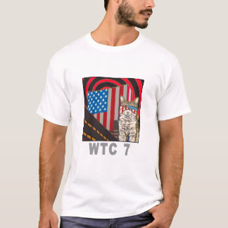 "WTC 7" T-shirt blanc organique