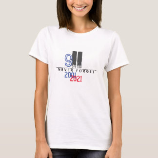 WTC Patriotic Never Forget 20th Anniversary 911 T-Shirt