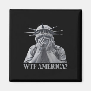 Wtf America_ Anti-trump Political And Democracy  Magnet