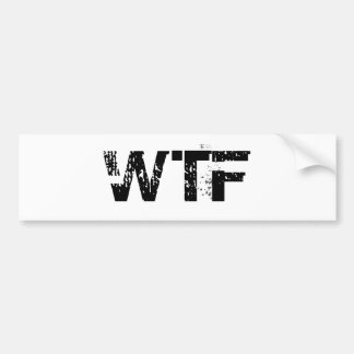 WTF Bumper Sticker