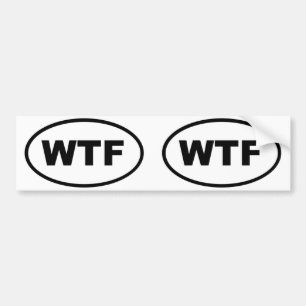WTF BUMPER STICKER