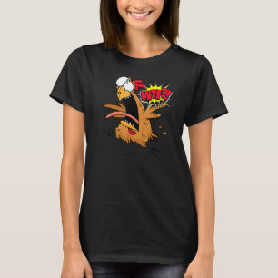 Wtf Chicken Running Scared Graphic T-Shirt