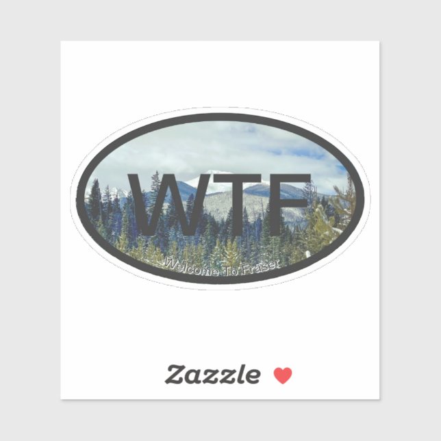 WTF Custom-Cut Vinyl Sticker (Sheet)