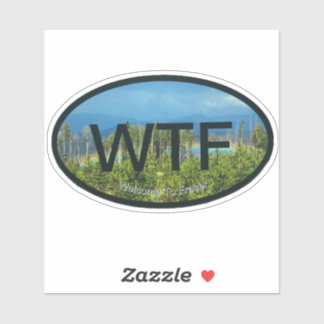 WTF Fraser Custom-Cut Vinyl Sticker