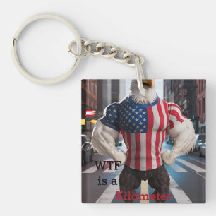 WTF is a kilometre Keychain