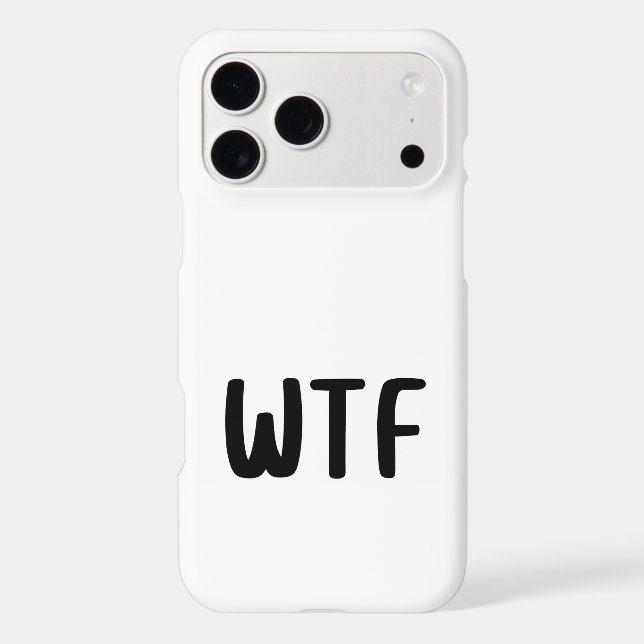 WTF Minimalist Funny Bold Quote (Verso)