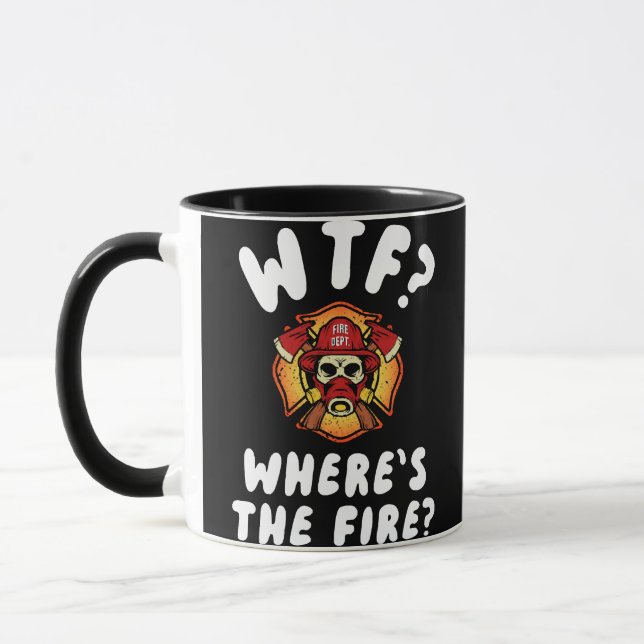 WTF Where's the Firefighter Mug (Left)