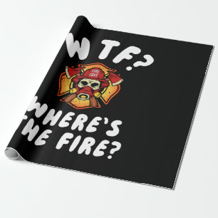 WTF Where's the Firefighter Wrapping Paper