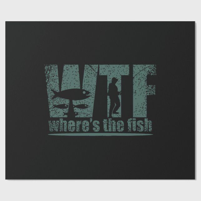 WTF Wheres The Fish Wrapping Paper (Flat)