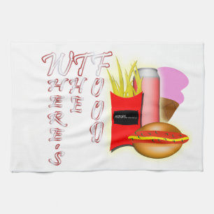 WTF ( Where's the food) Kitchen Towel