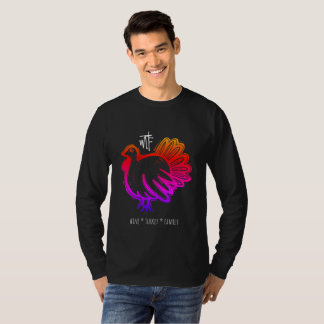 WTF Wine Turkey Family Rainbow T-Shirt