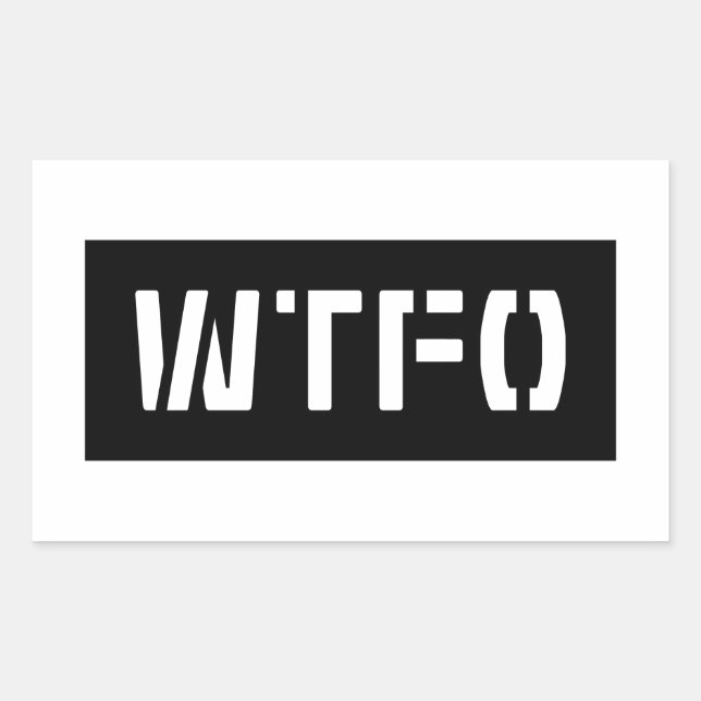 WTFO STICKER (Front)