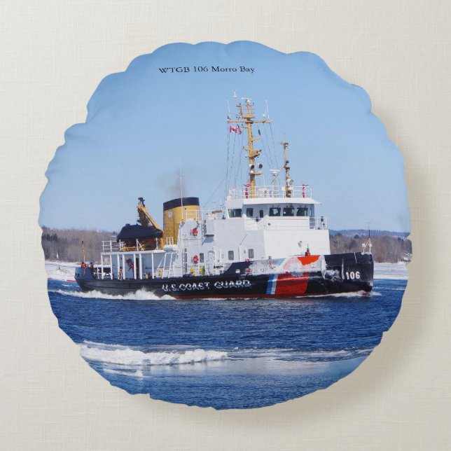 WTGB 106 Morro Bay round pillow (Front)