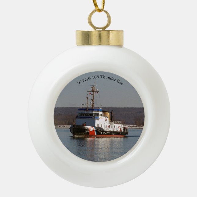 WTGB 108 Thunder Bay ball or snowflake ornament (Front)