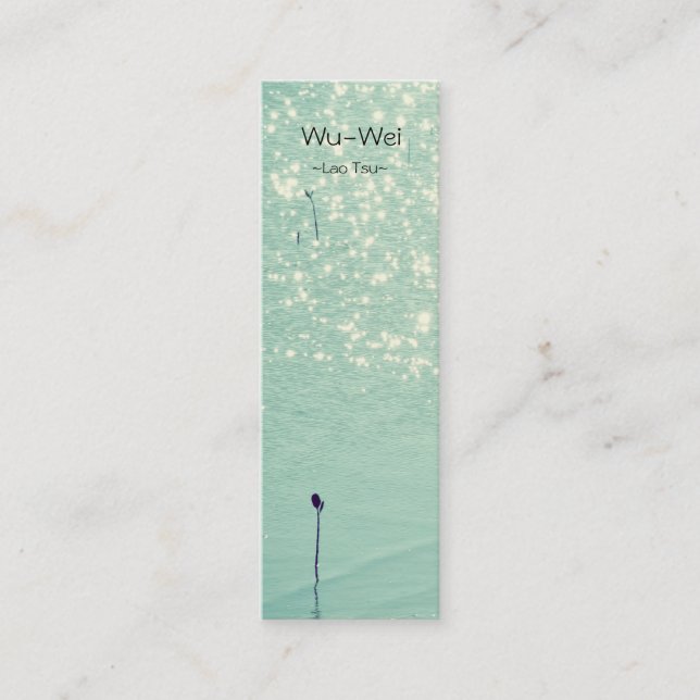 Wu-Wei Lao Tsu | Glittering Sea Mini Business Card (Front)