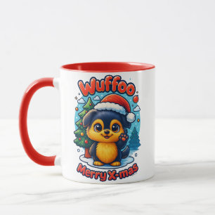 Wuffoo Molli Merry X-mas Kawaii 3D Holiday Mug