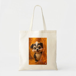 Wuffoo Surffie Cute Kawaii Puppy Amber Tote Bag