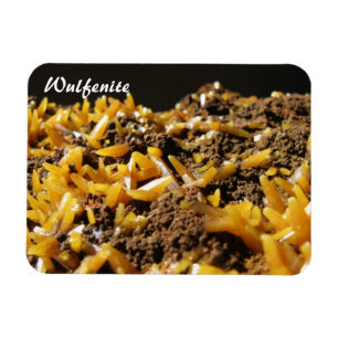 Wulfenite Mineral Photo Magnet