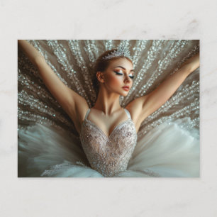Wunderschöne Ballerina im Tutu  Postcard