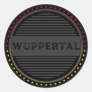 Wuppertal City Pride Emblem – German Identity Classic Round Sticker