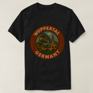 Wuppertal Germany City Art T-Shirt