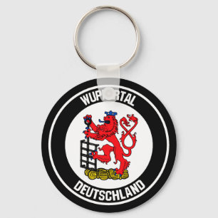 Wuppertal Round Emblem Keychain