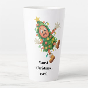 Wurst Christmas ever! Funny Salami Latte Mug