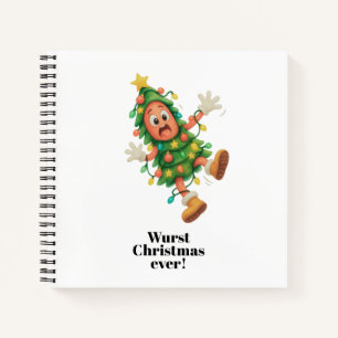 Wurst Christmas ever! Funny  Salami  Notebook