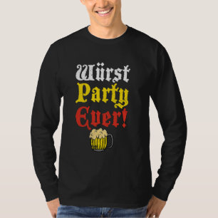 Wurst Party Ever Funny Oktoberfest Sausage T-Shirt