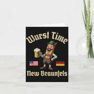Wurst Time Wurst Fest German Beer Festival New Bra Card