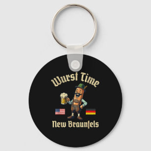 Wurst Time Wurst Fest German Beer Festival New Bra Keychain