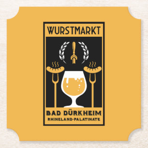 Wurstmarkt Bad Dürkheim Paper Coaster