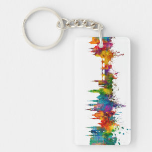 Würzburg Germany Skyline Keychain