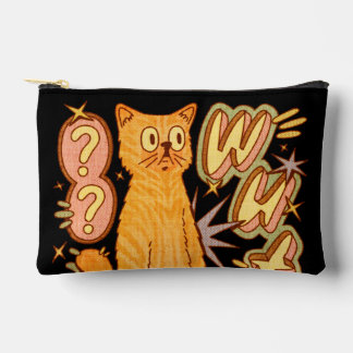 Wut? / An Orange Cat Illustration Accessory Pouch